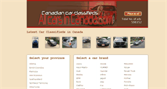 Desktop Screenshot of allcarsincanada.com